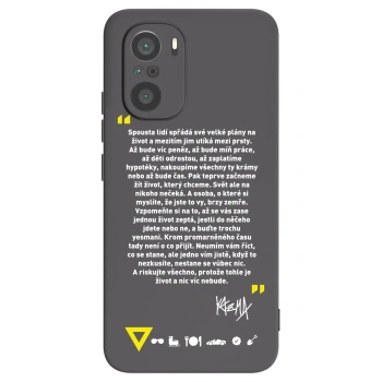 Picasee silikónový čierny obal pre Xiaomi Poco F3 - Kazma - BUĎTE TROCHU YESMANI