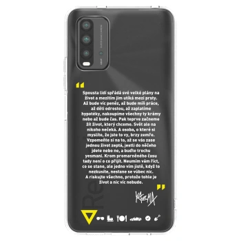 Picasee silikónový prehľadný obal pre Xiaomi Redmi 9T - Kazma - BUĎTE TROCHU YESMANI