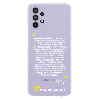 Picasee silikónový prehľadný obal pre Samsung Galaxy A32 4G SM-A325F - Kazma - BUĎTE TROCHU YESMANI