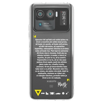 Picasee silikónový prehľadný obal pre Xiaomi Mi 11 Ultra - Kazma - BUĎTE TROCHU YESMANI
