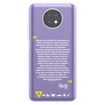Picasee silikónový prehľadný obal pre Xiaomi Redmi Note 9T - Kazma - BUĎTE TROCHU YESMANI