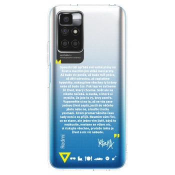 Picasee silikónový prehľadný obal pre Xiaomi Redmi 10 - Kazma - BUĎTE TROCHU YESMANI