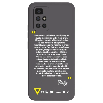 Picasee silikónový čierny obal pre Xiaomi Redmi 10 - Kazma - BUĎTE TROCHU YESMANI