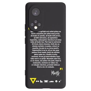 Picasee silikónový čierny obal pre Huawei Nova 9 - Kazma - BUĎTE TROCHU YESMANI
