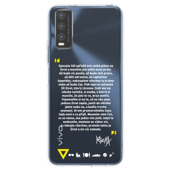Picasee silikónový prehľadný obal pre Vivo Y20s - Kazma - BUĎTE TROCHU YESMANI
