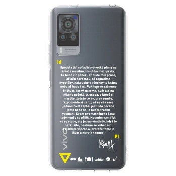 Picasee silikónový prehľadný obal pre Vivo X60 Pro 5G - Kazma - BUĎTE TROCHU YESMANI