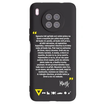 Picasee silikónový čierny obal pre Huawei Nova 8i - Kazma - BUĎTE TROCHU YESMANI