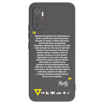Picasee silikónový čierny obal pre Xiaomi Poco M3 Pro 5G - Kazma - BUĎTE TROCHU YESMANI