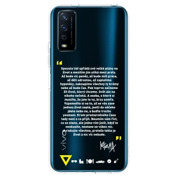 Picasee silikónový prehľadný obal pre Vivo Y11s - Kazma - BUĎTE TROCHU YESMANI