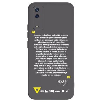 Picasee silikónový čierny obal pre Vivo Y11s - Kazma - BUĎTE TROCHU YESMANI