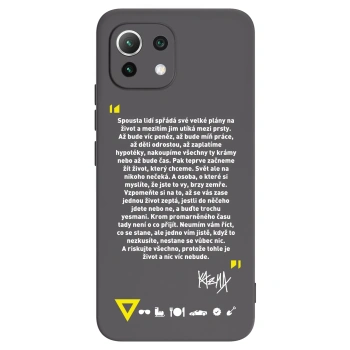 Picasee silikónový čierny obal pre Xiaomi 11 Lite 5G NE - Kazma - BUĎTE TROCHU YESMANI