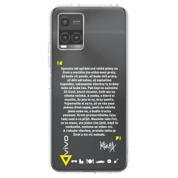 Picasee silikónový prehľadný obal pre Vivo Y33s - Kazma - BUĎTE TROCHU YESMANI