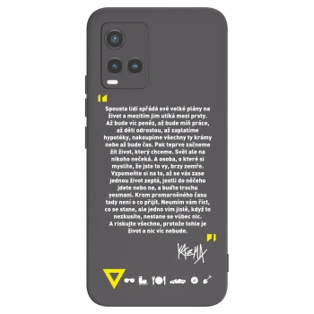 Picasee silikónový čierny obal pre Vivo Y33s - Kazma - BUĎTE TROCHU YESMANI