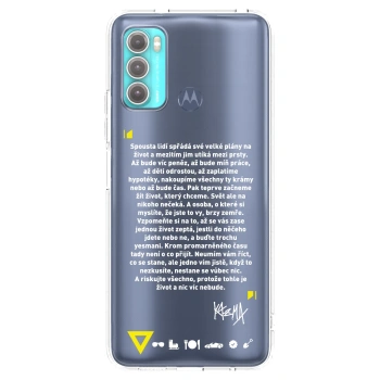 Picasee silikónový prehľadný obal pre Motorola Moto G60 - Kazma - BUĎTE TROCHU YESMANI