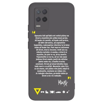 Picasee silikónový čierny obal pre Realme 8 5G - Kazma - BUĎTE TROCHU YESMANI