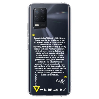 Picasee silikónový prehľadný obal pre Realme 8 5G - Kazma - BUĎTE TROCHU YESMANI