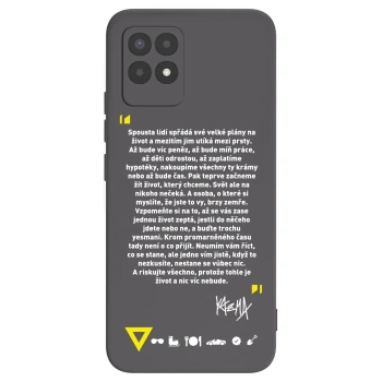 Picasee silikónový čierny obal pre Realme 8i - Kazma - BUĎTE TROCHU YESMANI
