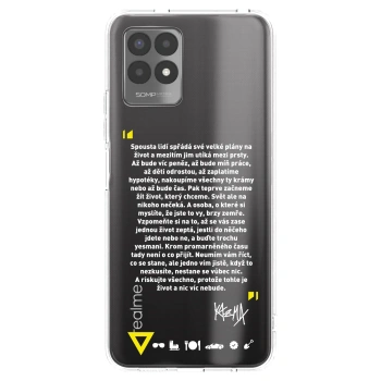 Picasee silikónový prehľadný obal pre Realme 8i - Kazma - BUĎTE TROCHU YESMANI