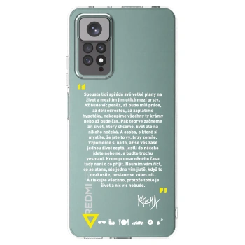 Picasee silikónový prehľadný obal pre Xiaomi Redmi Note 11 - Kazma - BUĎTE TROCHU YESMANI