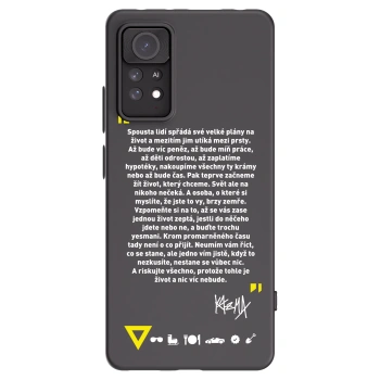 Picasee silikónový čierny obal pre Xiaomi Redmi Note 11 Pro - Kazma - BUĎTE TROCHU YESMANI