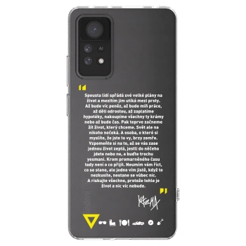 Picasee silikónový prehľadný obal pre Xiaomi Redmi Note 11 Pro - Kazma - BUĎTE TROCHU YESMANI