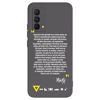 Picasee silikónový čierny obal pre Realme GT Master Edition 5G - Kazma - BUĎTE TROCHU YESMANI