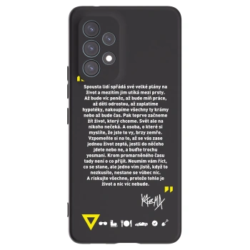 Picasee silikónový čierny obal pre Samsung Galaxy A53 5G A536 - Kazma - BUĎTE TROCHU YESMANI