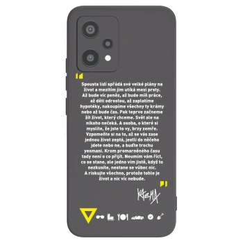 Picasee silikónový čierny obal pre Realme 9 Pro 5G - Kazma - BUĎTE TROCHU YESMANI