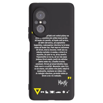 Picasee silikónový čierny obal pre Huawei Nova 9 SE - Kazma - BUĎTE TROCHU YESMANI