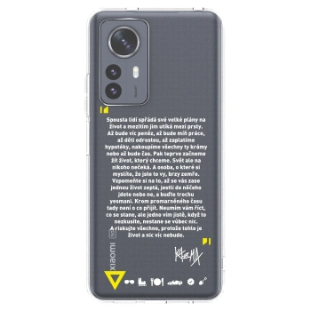 Picasee silikónový prehľadný obal pre Xiaomi 12 Pro - Kazma - BUĎTE TROCHU YESMANI