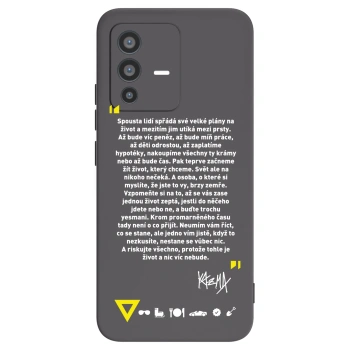 Picasee silikónový čierny obal pre Vivo V23 5G - Kazma - BUĎTE TROCHU YESMANI