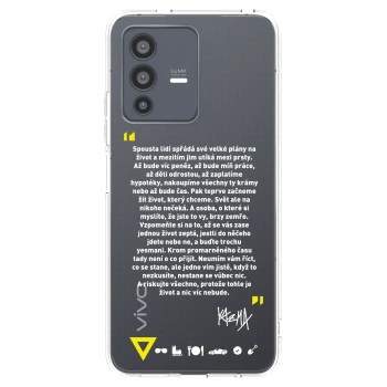 Picasee silikónový prehľadný obal pre Vivo V23 5G - Kazma - BUĎTE TROCHU YESMANI