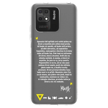 Picasee silikónový prehľadný obal pre Xiaomi Redmi 10C - Kazma - BUĎTE TROCHU YESMANI