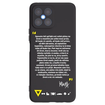 Picasee silikónový čierny obal pre Honor X8 4G - Kazma - BUĎTE TROCHU YESMANI