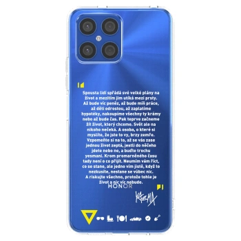Picasee silikónový prehľadný obal pre Honor X8 4G - Kazma - BUĎTE TROCHU YESMANI