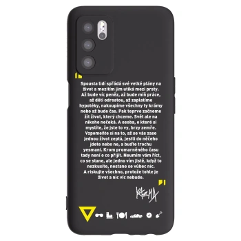 Picasee silikónový čierny obal pre OPPO A16s - Kazma - BUĎTE TROCHU YESMANI
