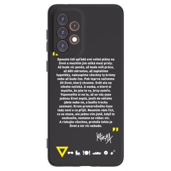 Picasee silikónový čierny obal pre Samsung Galaxy A33 5G A336 - Kazma - BUĎTE TROCHU YESMANI