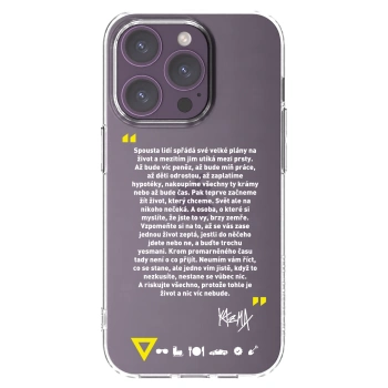Picasee silikónový prehľadný obal pre Apple iPhone 14 Pro - Kazma - BUĎTE TROCHU YESMANI