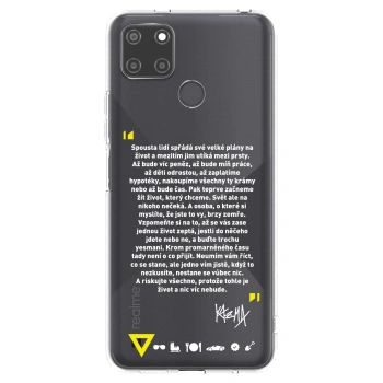 Picasee silikónový prehľadný obal pre Realme C21Y - Kazma - BUĎTE TROCHU YESMANI