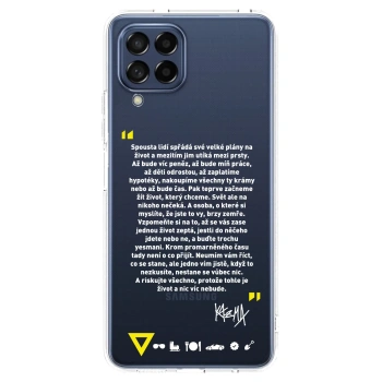 Picasee silikónový prehľadný obal pre Samsung Galaxy M53 5G - Kazma - BUĎTE TROCHU YESMANI