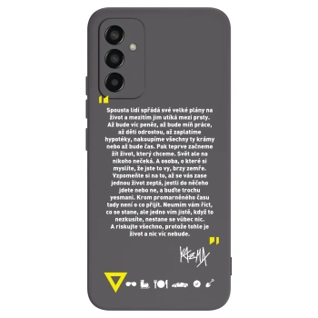 Picasee silikónový čierny obal pre Samsung Galaxy M13 M135F - Kazma - BUĎTE TROCHU YESMANI