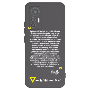 Picasee silikónový čierny obal pre Xiaomi 12 Lite - Kazma - BUĎTE TROCHU YESMANI