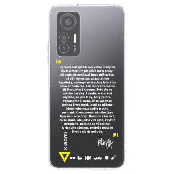 Picasee silikónový prehľadný obal pre Xiaomi 12 Lite - Kazma - BUĎTE TROCHU YESMANI