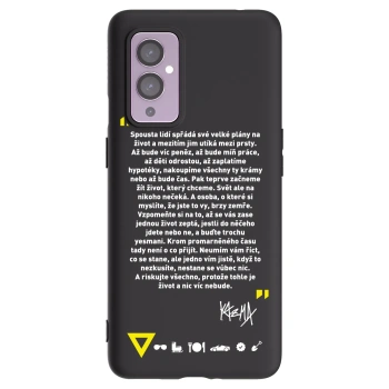 Picasee silikónový čierny obal pre OnePlus 9 - Kazma - BUĎTE TROCHU YESMANI