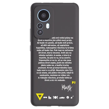 Picasee silikónový čierny obal pre Xiaomi 12T Pro - Kazma - BUĎTE TROCHU YESMANI