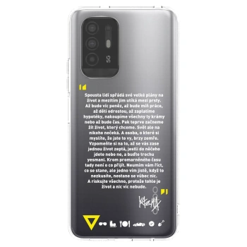 Picasee silikónový prehľadný obal pre OPPO A94 5G - Kazma - BUĎTE TROCHU YESMANI