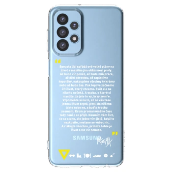 Picasee silikónový prehľadný obal pre Samsung Galaxy A23 A235F 4G - Kazma - BUĎTE TROCHU YESMANI