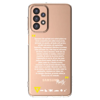 Picasee silikónový prehľadný obal pre Samsung Galaxy A23 A236B 5G - Kazma - BUĎTE TROCHU YESMANI