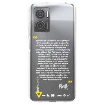 Picasee silikónový prehľadný obal pre Xiaomi Redmi 10 5G - Kazma - BUĎTE TROCHU YESMANI