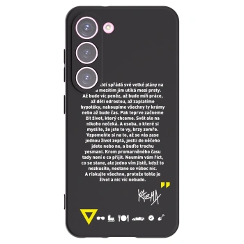 Picasee silikónový čierny obal pre Samsung Galaxy S23 5G - Kazma - BUĎTE TROCHU YESMANI